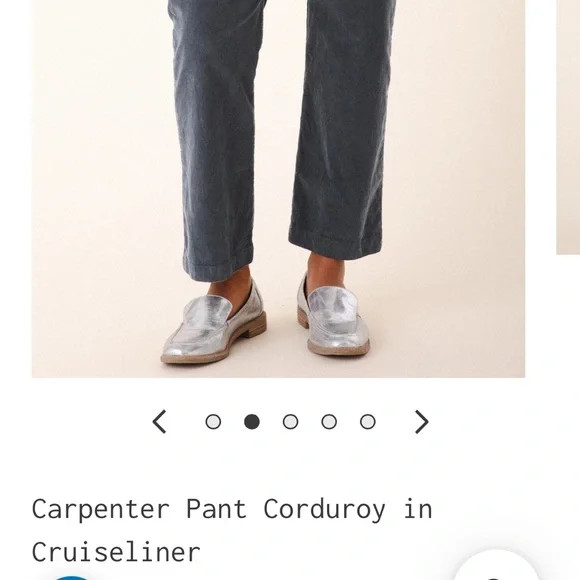 Prairie underground Carpenter Pant Corduroy in Cruiseliner. Size L. Runs 8-12. - Picture 2 of 8